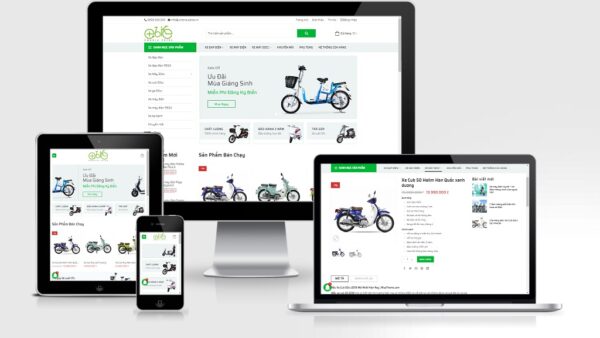 Theme Wordpress bán xe đạp điện, xe máy điện Umbria eBike