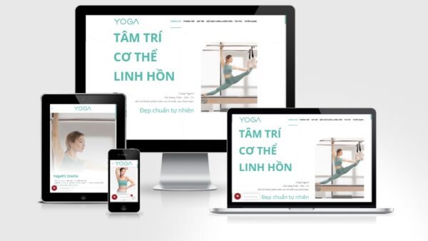 Theme Wordpress phòng Yoga - Fitness mẫu số 3