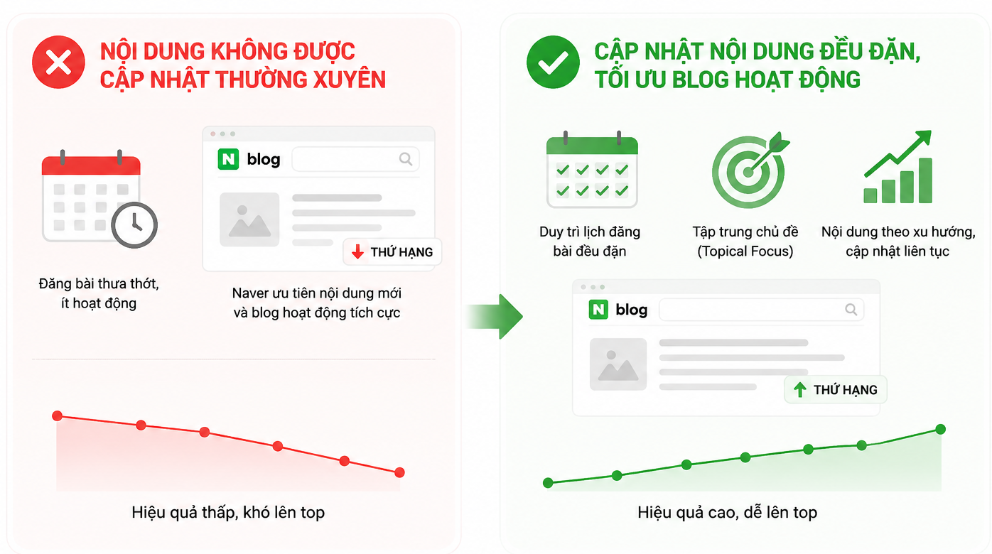 Nội dung không được cập nhật thường xuyên