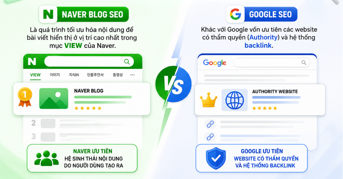 Giải mã thuật toán C-Rank và D.I.A để hiểu cách lên top Naver Blog hiệu quả.